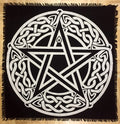 Indian Consigners Altar Cloth Celtic Pentagram Witchcraft Alter Tarot Spread Top Cloth Wiccan Square Spiritual 18 by 18 sacred c