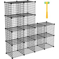 TUMUCUTE Wire Storage Cubes, Metal Storage Shelves Bookshelf, Stackable Modular Closet Organizer for Bedroom Living Room, Office