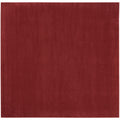 Nourison Essentials Indoor/Outdoor Brick Red 7 x Square Area Rug, Easy Cleaning, Non Shedding, Bed Room, Living Room, Dining Ro