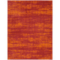 Nourison Essentials Indoor/Outdoor Solid Abstract Red 9 x 12 Area Rug, Easy Cleaning, Non Shedding, Bed Room, Living Room, Din