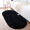 Noahas Ultra Soft Fluffy Bedroom Rugs Kids Room Carpet Modern Shaggy Area Rugs Home Decor 2.6 X 5.3, Black