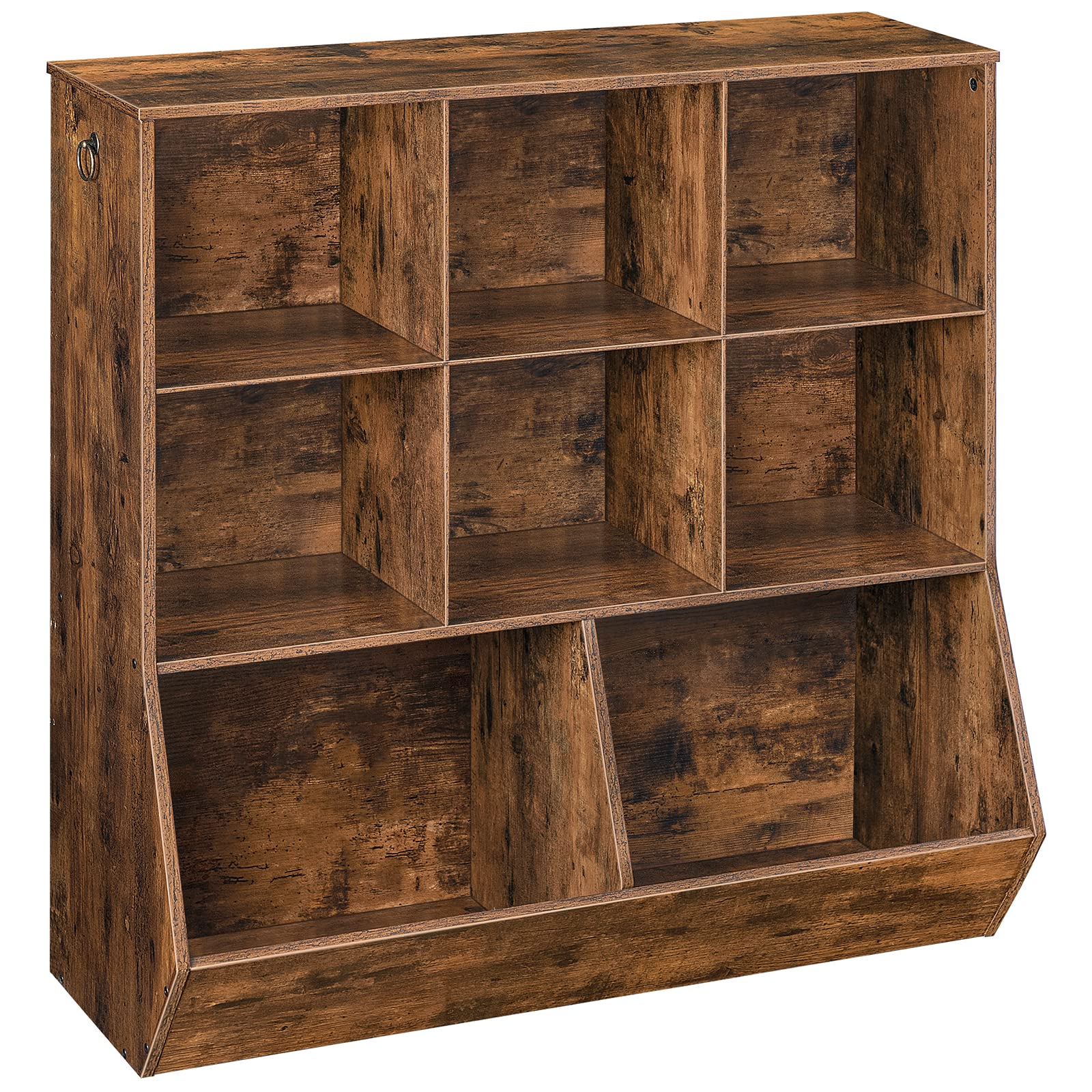 HOOBRO Kids Bookshelf, Toy Storage Cabinet, Kids Toy Organizer, 8 Cubicles, Bookcase Footboard, Bookshelf for Kids, for Playroom