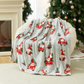 Cozy Bliss Gnome Throw Blanket Christmas Blanket Warm Plush Throw Blanket, Ultra Soft Cozy Throw Blanket for Couch, Sofa and Bed