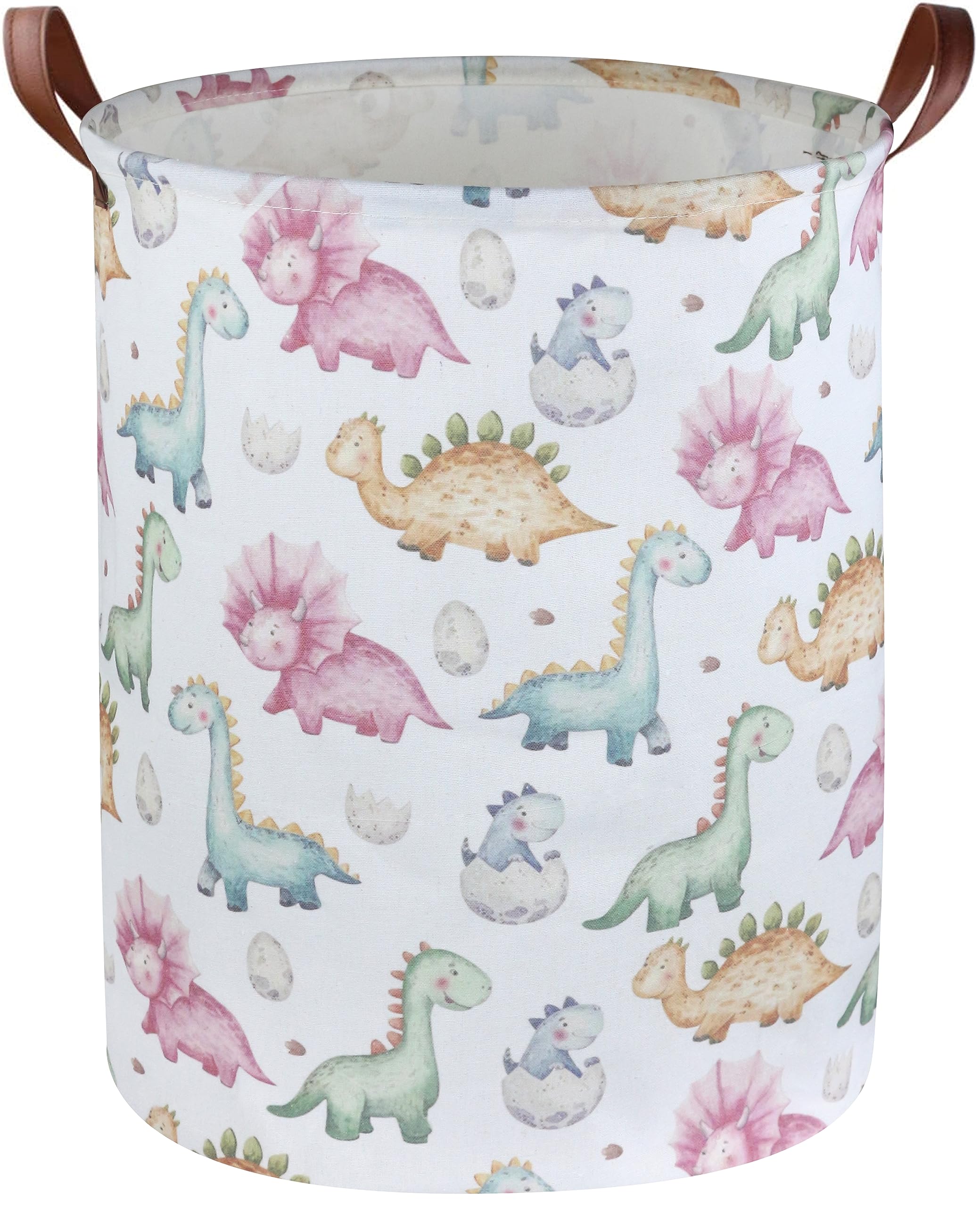 Essme Kids Dinosaur Laundry Basket,Dinosaur Laundry Hamper for Boys Room Decor,Baby hamper,Nursery Hamper,Cute Basket.(Cute Dino