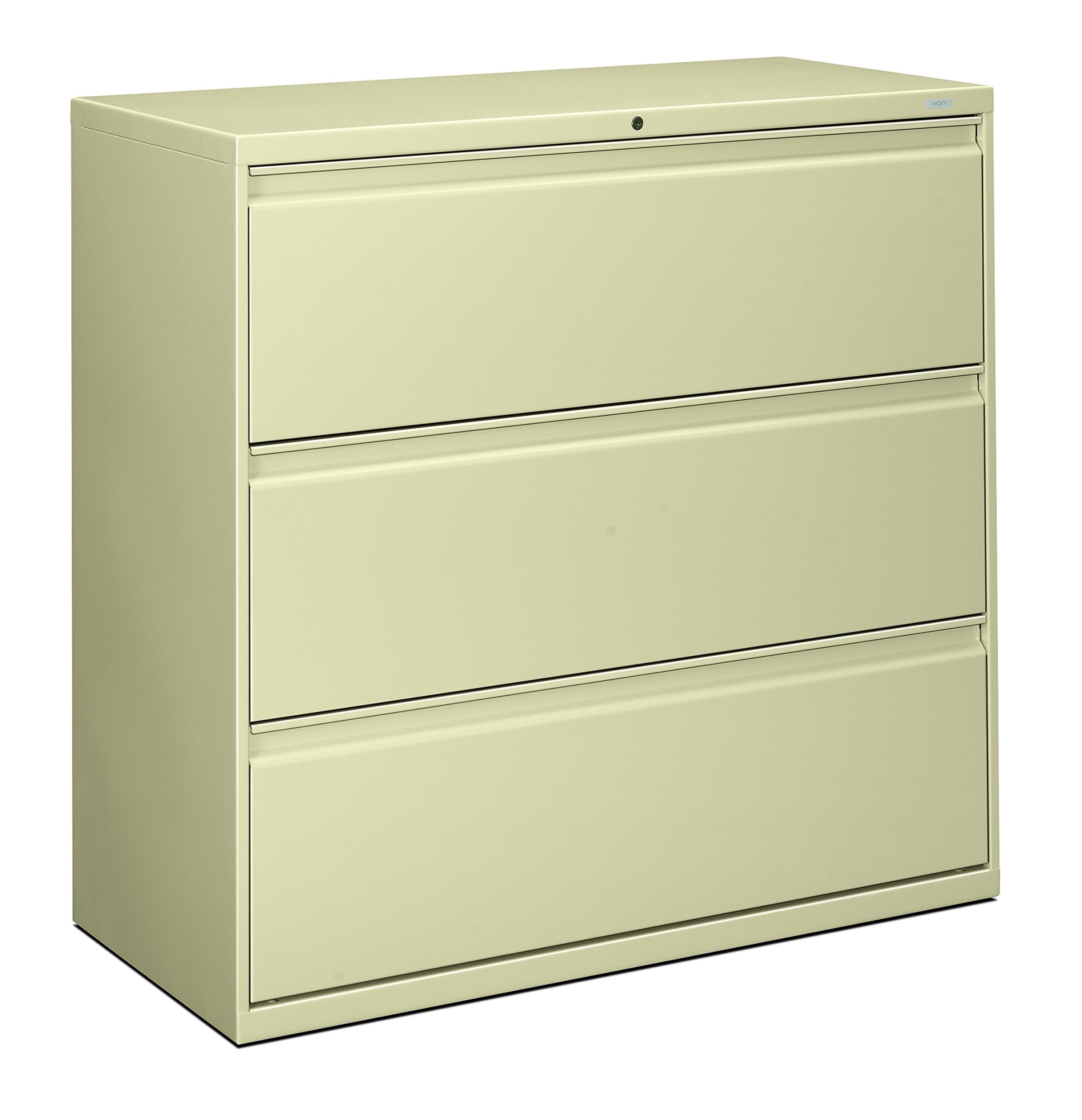 HON 893LL 800 Series 42 by 19-1/4-Inch 3-Drawer Lateral File, Putty