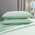 American Home Collection Pillow Case Set of 2 Double Brushed Microfiber Soft & Easy Care Pillowcases (Mint Green, King 20x40)