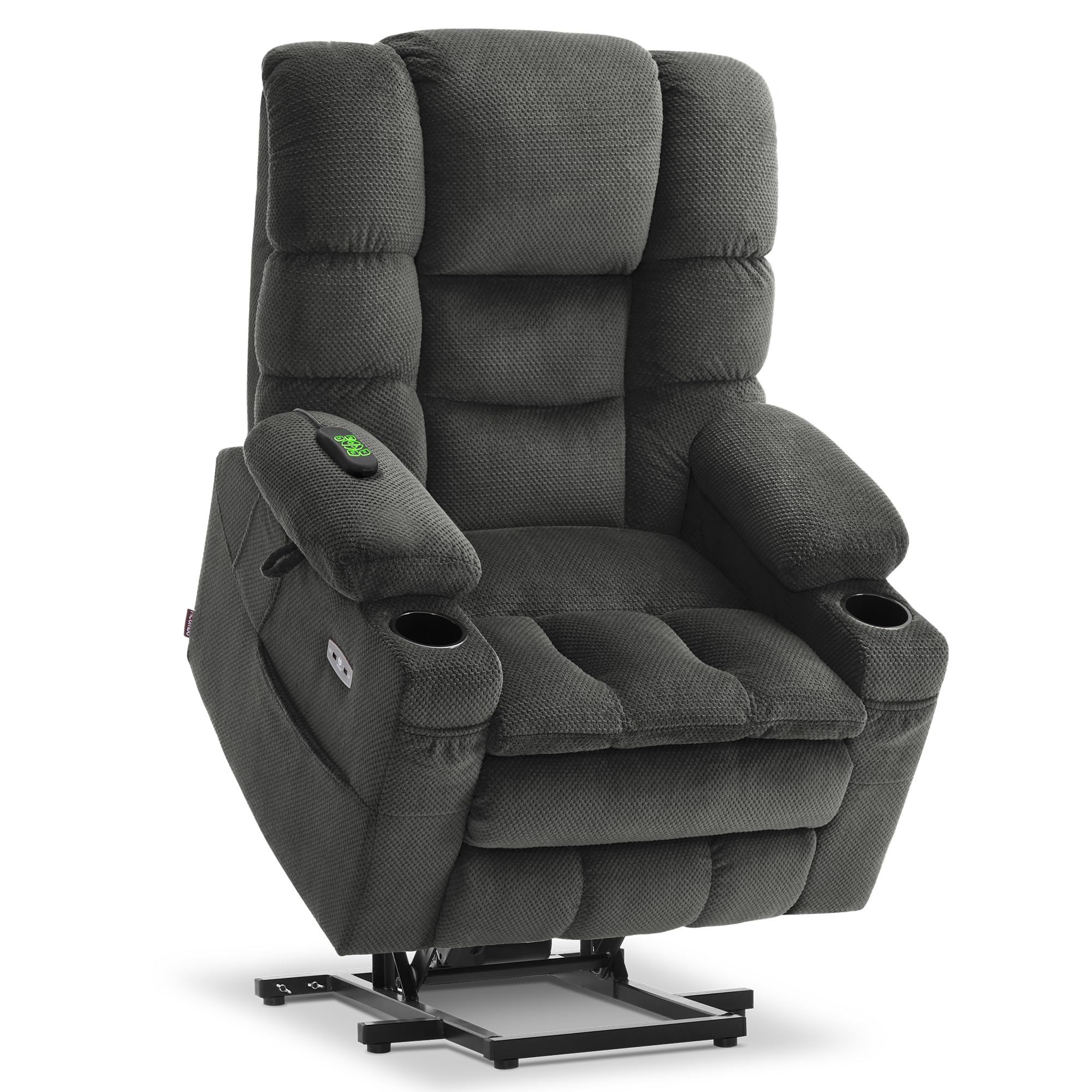 MCombo Triple Motor Power Lift Recliner Chair with Massage and Heat for Petite Elderly People, Adjustable Headrest, Infinite Pos