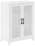 Crosley Furniture Milo Stackable Pantry Storage Cabinet with Shelves, Kitchen, Dining, or Laundry Room, White