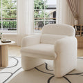 Furniliving 30.5 Accent Chair, Modern Chenille Fabric Armchair for Living Room, Comfy Upholstered Reading Accent Chairs for Bedr