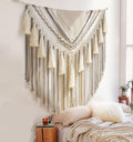 Jakalin Hanging Large Macrame Wall Decor Panels Handmade Wall Art Home Living Room Bedroom Decor,47 Wx 55 L