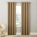 Sun Zero Barrow Energy Efficient Grommet Curtain Panel Pair