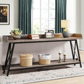 Tribesigns 70.9 inch Extra Long Console Table Behind Couch, Rustic Industrial Sofa Table for Living Room, Narrow Entryway Hallwa