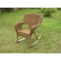 International Caravan Furniture Piece Resin Wicker Camel Back Rocking Chairs (Set of Two)