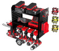 BUILTSTRONG Power Tool Organizer-6 Drill Holder Wall Mount, 3 Tier Heavy-Duty Hand Tool Storage Rack, Utility Racks, Drill Holde