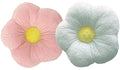Snuggle Stuffs Pastel Pink & White Flower Throw Pillows - 13 - Set of 2 - Minky Pillows for Girls Bedroom Decor