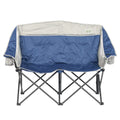 SUNNYFEEL Folding Double Camping Chair, Oversized Loveseat Chair, Heavy Duty Portable/Foldable Lawn Chair with Storage for Outsi