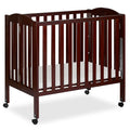 Dream On Me 3 in 1 Portable Folding Stationary Side Crib in Espresso, Greenguard Gold Certified , 41x26x40 Inch (Pack of 1)
