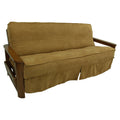 Blazing Needles Solid Microsuede Double Corded 8 to 9 Futon Slipcover, Full, Camel