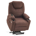 MCombo Large Power Lift Recliner Chair Sofa with Massage and Heat for Big and Tall Elderly People, 3 Positions and USB Ports, Ex