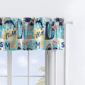 Greenland Home Wave Rider Beach Art Window Valance, 84 x 16 inches