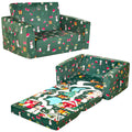 MallBest Kids Sofas Childrens Sofa Bed Babys Upholstered Couch Sleepover Chair Flipout Open Recliner(Red/Fire Truck)