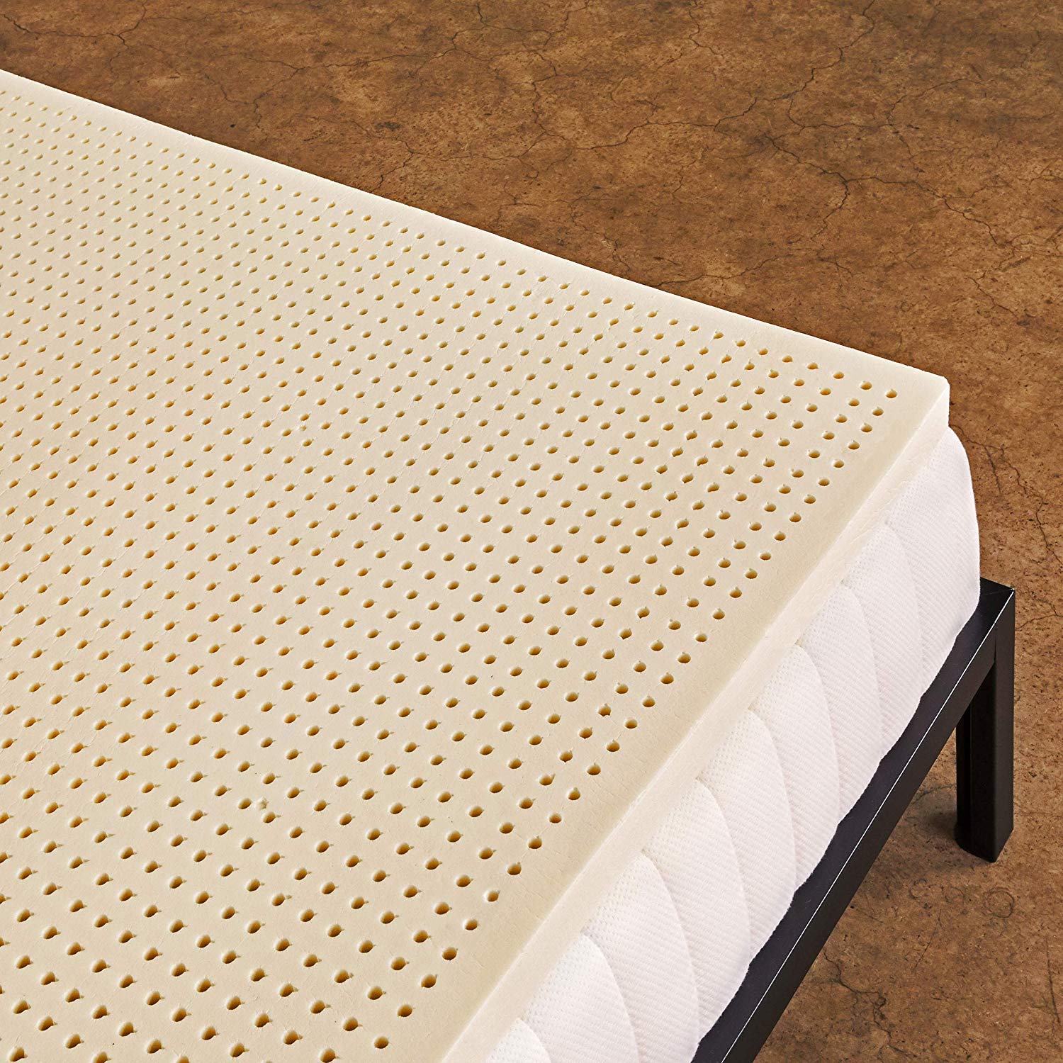 Pure Green Natural Latex Mattress Topper - Firm- 1 Inch - Full Size (GOLS Certified Organic)