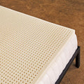Pure Green Natural Latex Mattress Topper - Medium Firmness - 1 Inch - Cal King Size (GOLS Certified Organic)