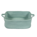 XUANGUO Woven Cotton Rope Storage Basket with Handles for Organizing Shelves Closet Small Cat Dog Pet Toy Baskets Box Bin Decora