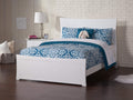 AFI Metro Full Size Bed with Matching Footboard & Charging Station in White