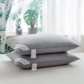 Eastwarmth Goose Down & Feather Pillows Soft Insert for Side and Back Sleepers Grey Color,100% Soft Cotton Standard 20x26in