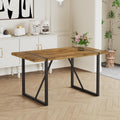 MUUOKY Dinner Table for 4-6,55   Kitchen Table,Kitchen & Dining Room Tables, MDF Wood Dining Table with Metal Legs for Living 