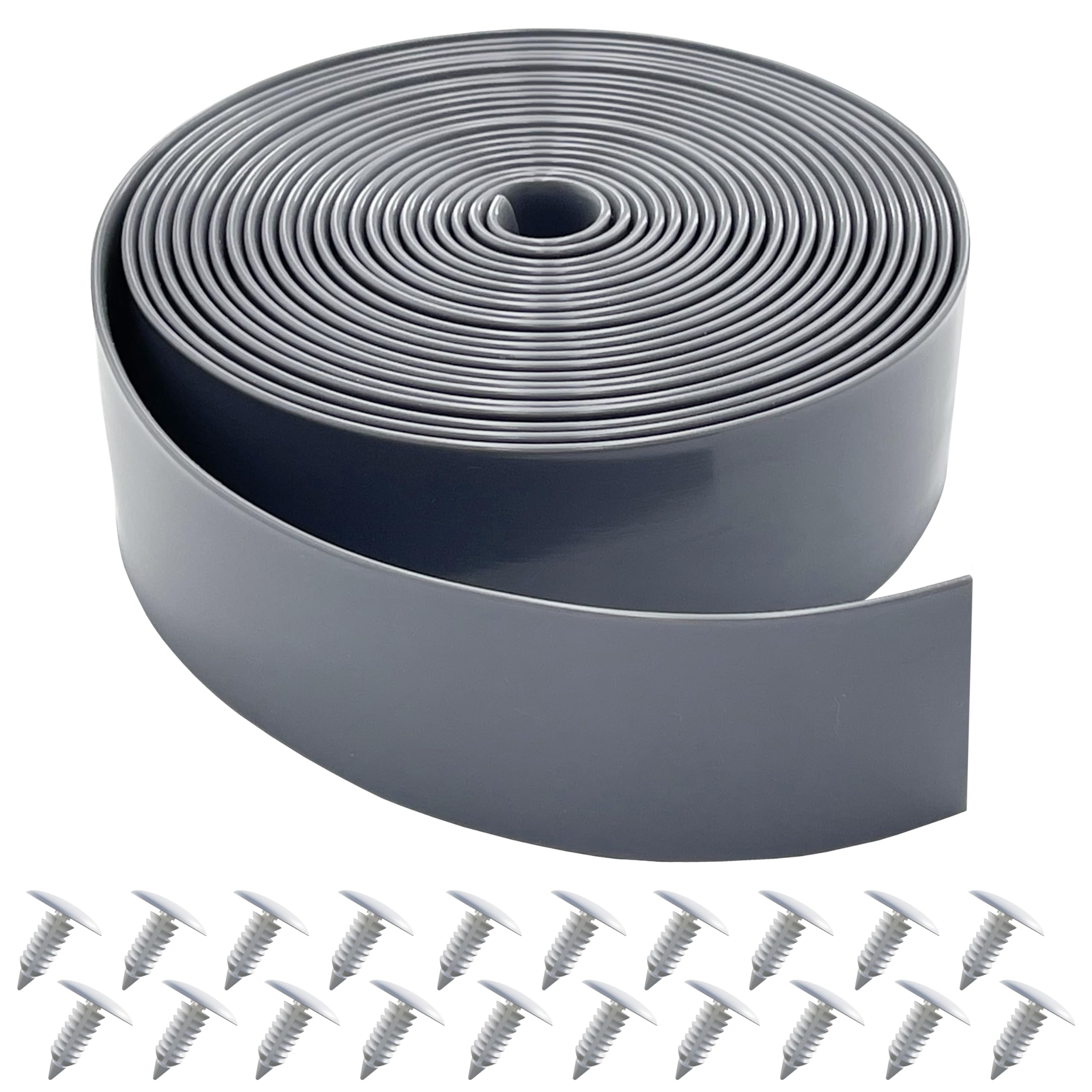Lumpro Vinyl Straps for Patio Chair Repair Kit 2 Wide 20 Ft Long Replacement Straps + 20 Free Rivets for Outdoor Lawn Furnitur