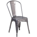 Flash Furniture Lincoln Clear Coated Metal Indoor Stackable Chair