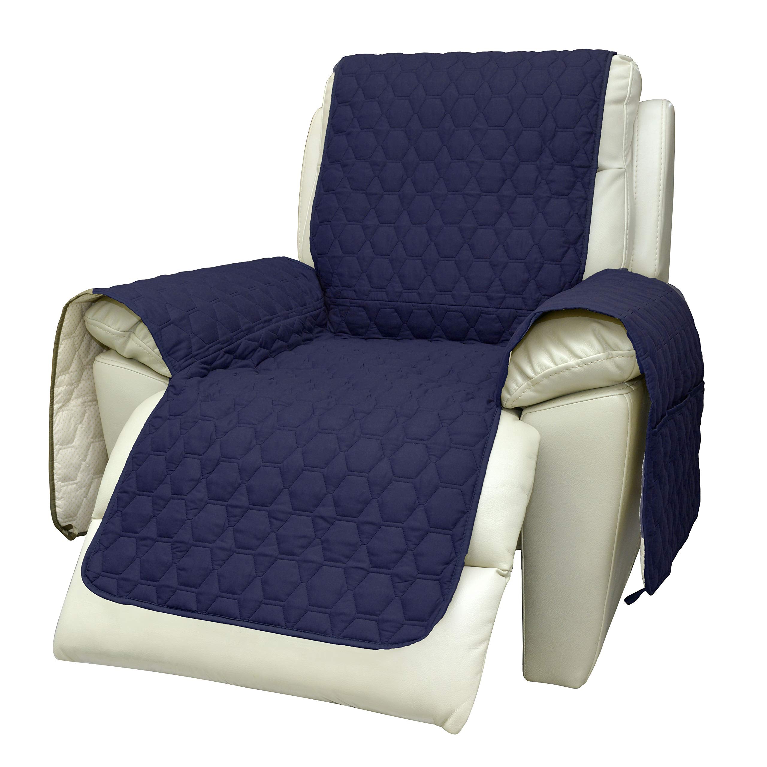 RBSC Home 23 Inch Waterproof Anti-Slip Recliner Slipcovers (2019 Protector Seat Width Up to 23 Inch for Pets, Baby, Dogs, Cats a