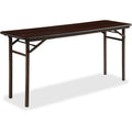 Lorell Folding Mahogany Banquet Table, 60