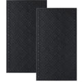 MATALL Front Door Mat 2 Pack Indoor and Outdoor Welcome Mat, Absorbent and Drain Away Water Heavy Duty Entryway Doormat for Fron