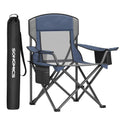 SONGMICS Camping Chair, Folding Oversized Chair, Comfortable and Heavy-Duty, 352 lb Weight Capacity, Adjustable Armrests with Co