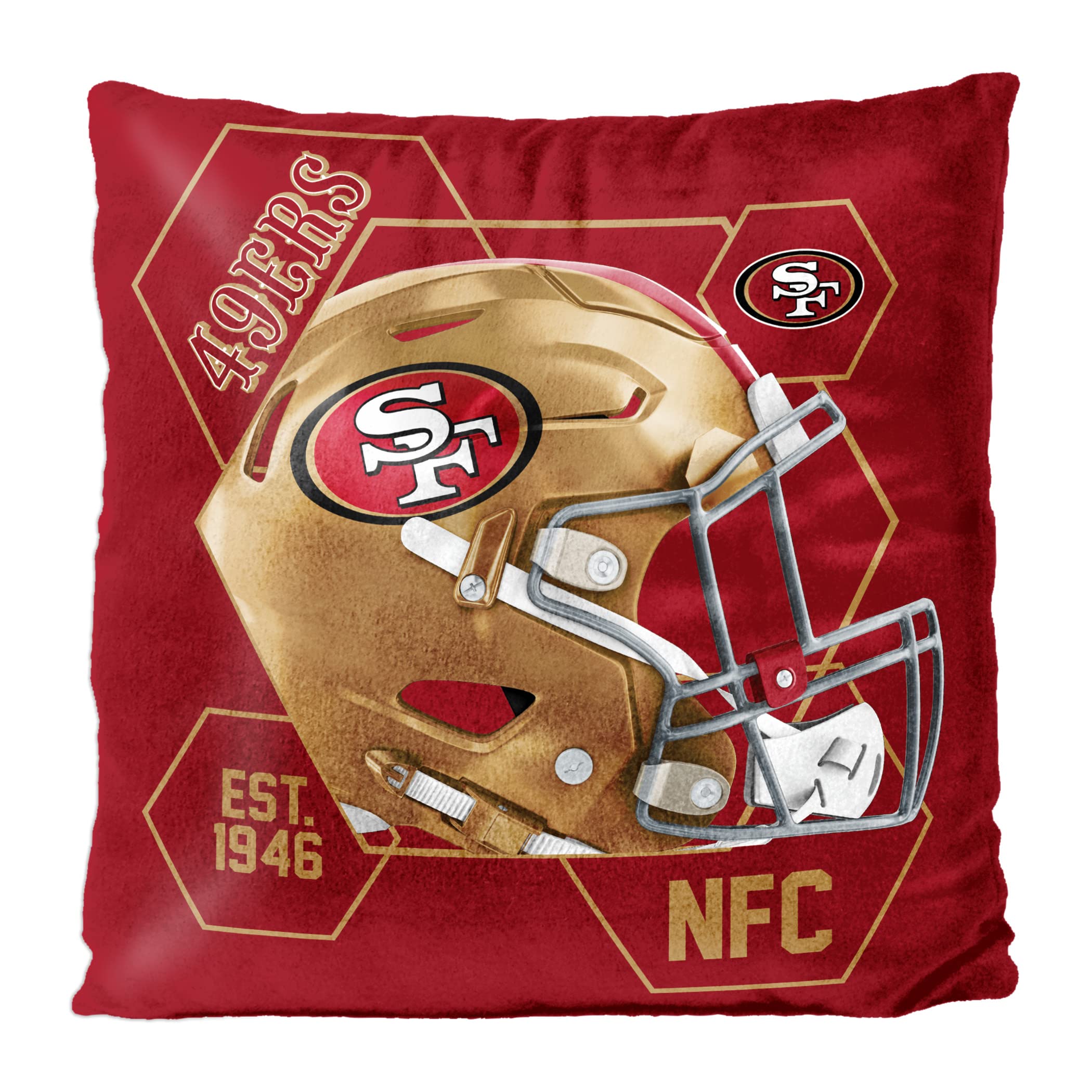 Northwest NFL San Francisco 49ers Velvet Pillow, 16 x 16, Connector