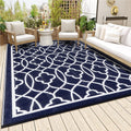 Outdoor Rugs 9x12 for Patios Clearance - Waterproof Reversible Indoor Outdoor Rugs Carpet, Portable Plastic Straw Rug for RV Cam