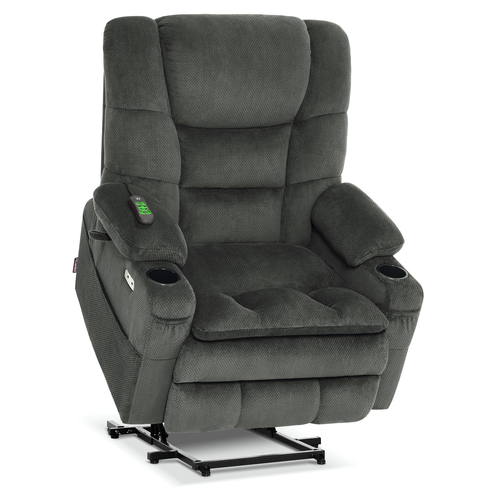 MCombo Triple Motor Power Lift Recliner Chair with Massage and Dual Heating, Adjustable Headrest for Big and Tall Elderly People