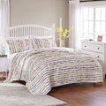 Greenland Home - GL-1104YK Bella Ruffled Quilt Set, 3-Piece King/Cal King, Multi