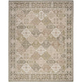 Nourison Grafix Traditional Green 710 x 910 Area Rug, Easy Cleaning, Non Shedding, Bed Room, Living Room, Dining Room, Kitchen