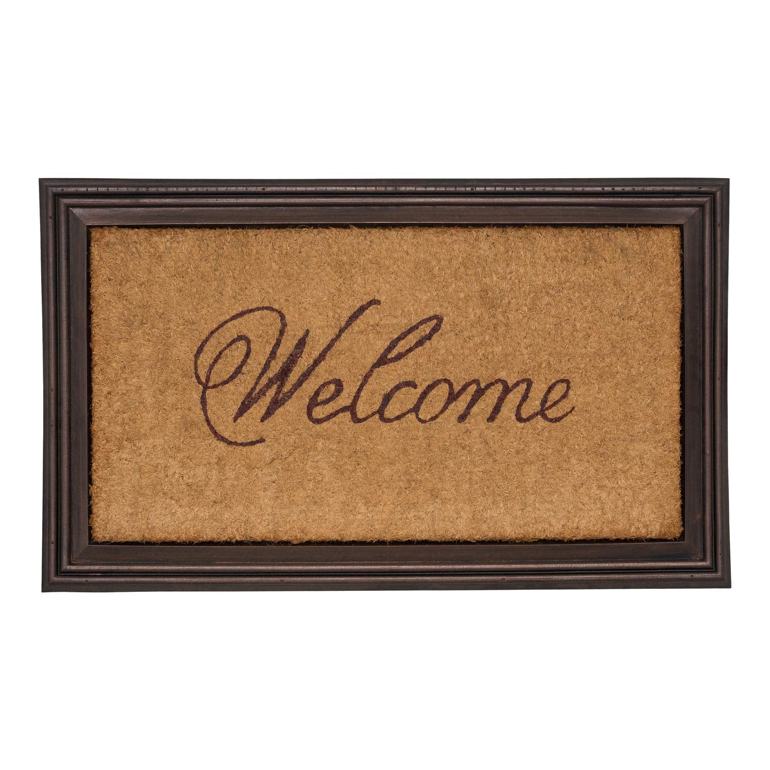 Whitehall Products 46001 Essex Coir Welcome Mat, Coir Mat, 24.5 x 36