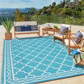 COZYLOOM Outdoor Rug 5x8 ft Waterproof Reversible Mat for Patio Clearance Camping RV Plastic Straw Rug Outside Indoor Outdoor Ar