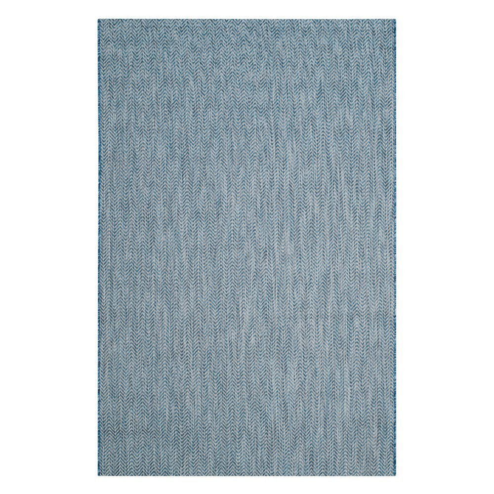 SAFAVIEH Courtyard Collection 2 x 37 Navy/Grey CY8022 Indoor/ Outdoor Waterproof Easy Cleaning Patio Backyard Mudroom Accent R