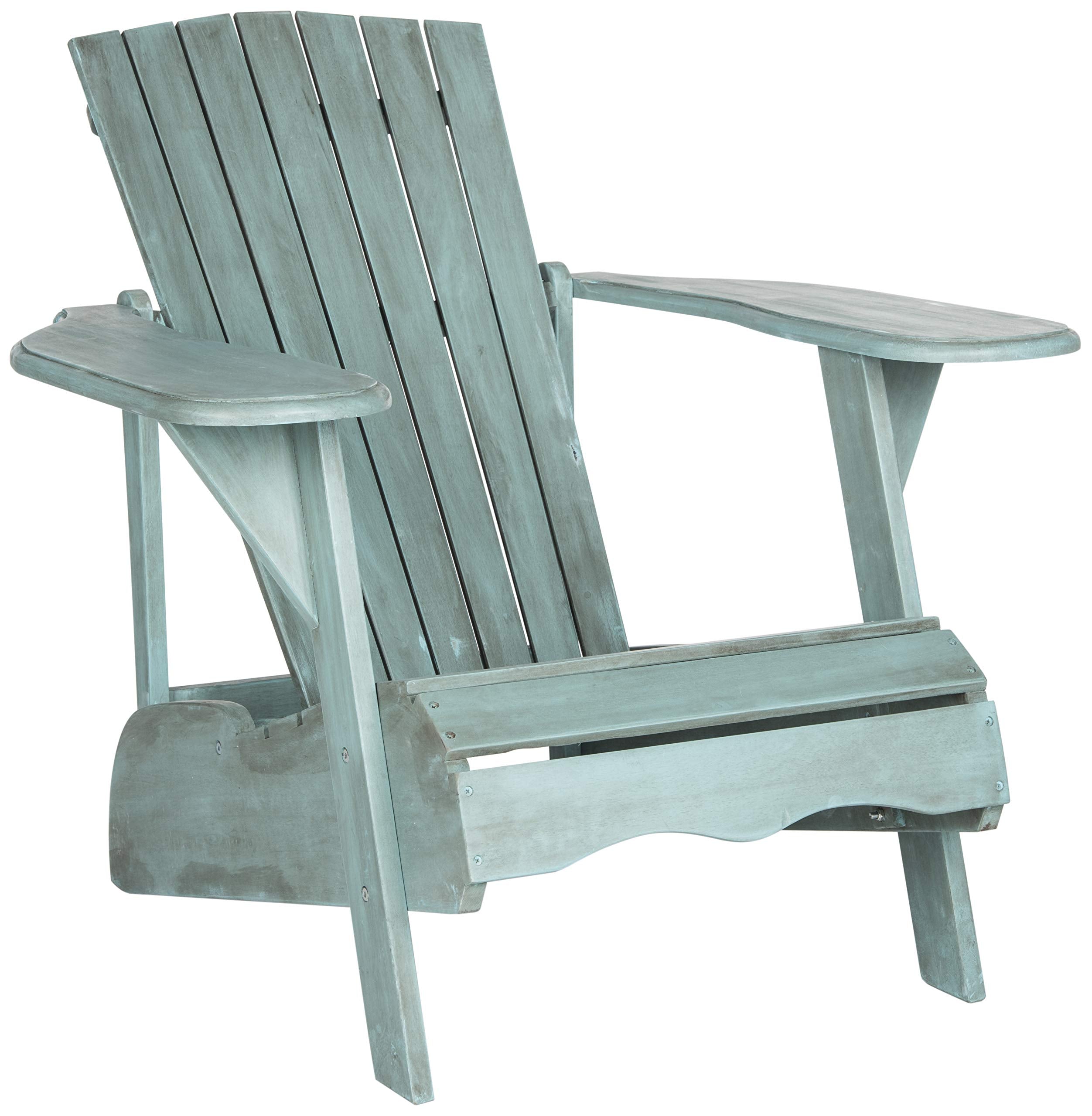 Safavieh Outdoor Collection Mopani Adirondack Chair, Beach House Blue