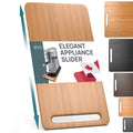 Ibyx Elegant Sliding Tray for Your Coffee Maker & Heavy Kitchen Appliances - Sturdy, Slides Easily from Under The Cabinet (Natur