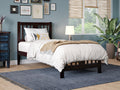 AFI, Tahoe Twin Platform Bed with Matching Footboard, Espresso