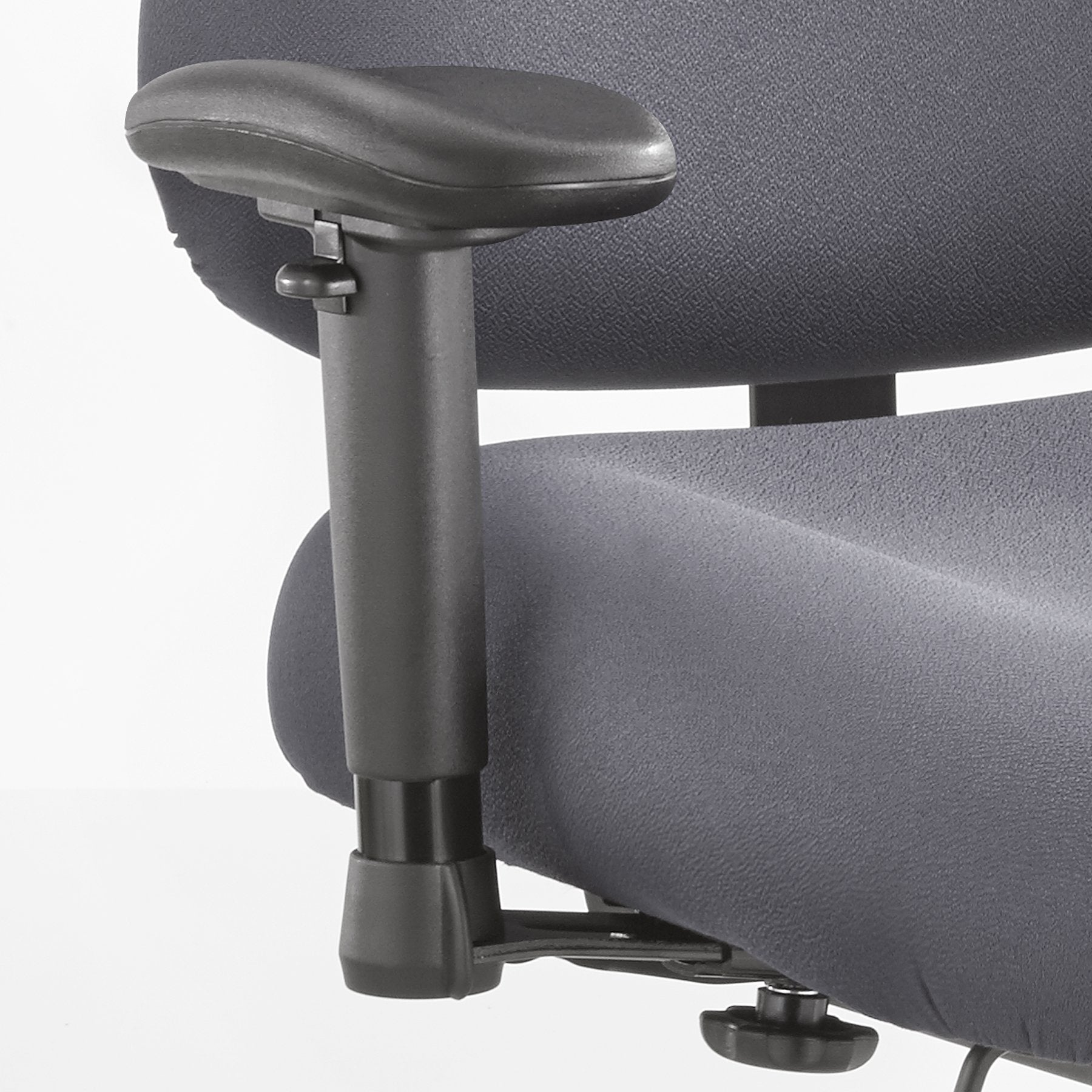 Safco Products 3591BL Adjustable T-Pad Arm Set for use with Optimus Big & Tall Chairs (Sold Separately), Black