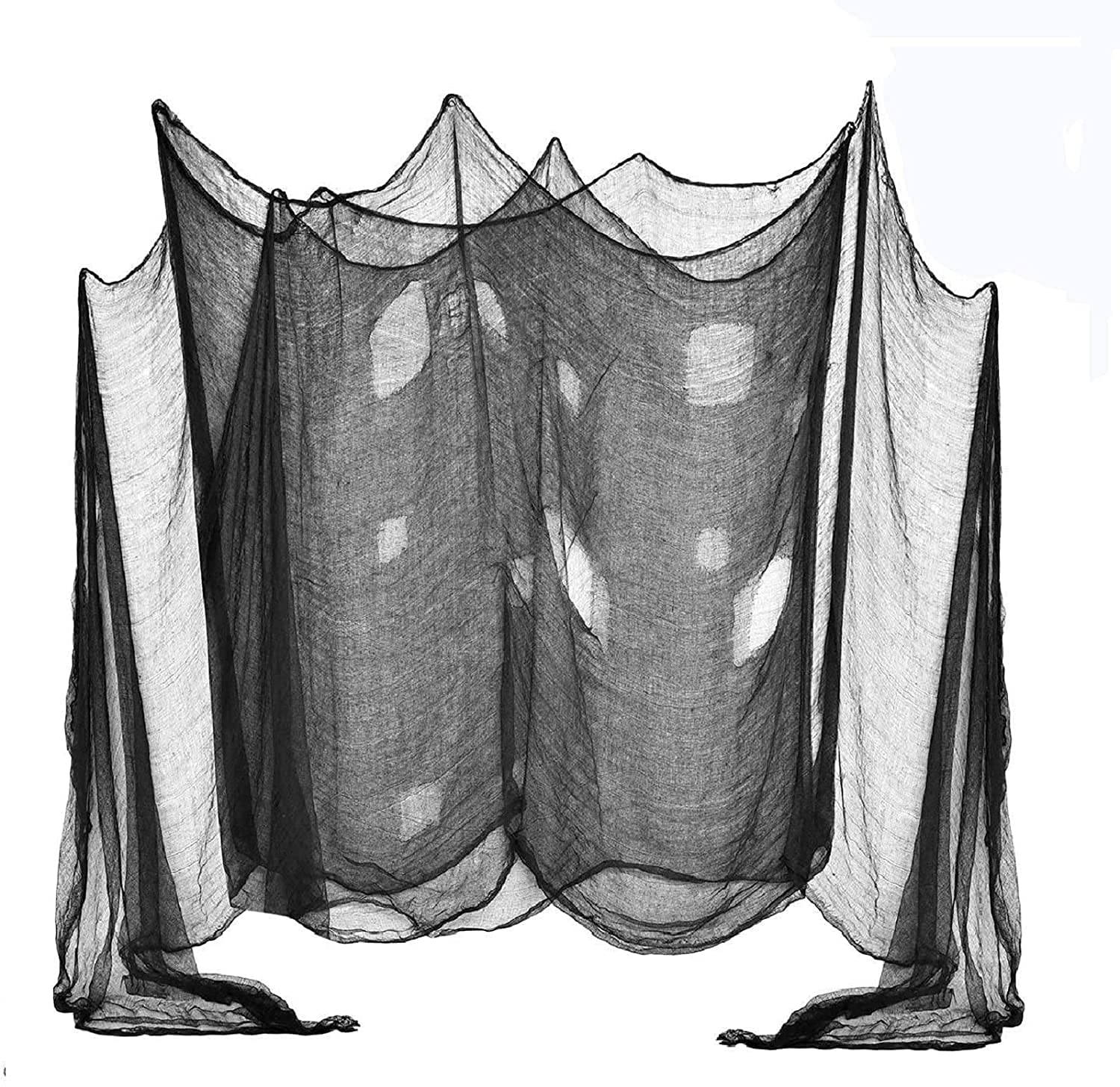 Linkbro (48 x 240 in.) Halloween Creepy Cloth, Spooky Giant Cheese Cloth Tapestry for Halloween Party Supplies Decorations Outdo